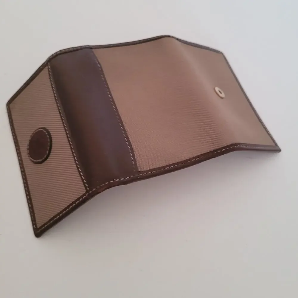 Hunting World Key‎ Case Hooks Holder Wallet Logo Brown Trifold Desig Italian